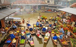 Chợ nổi Damnoen Saduak Thái Lan